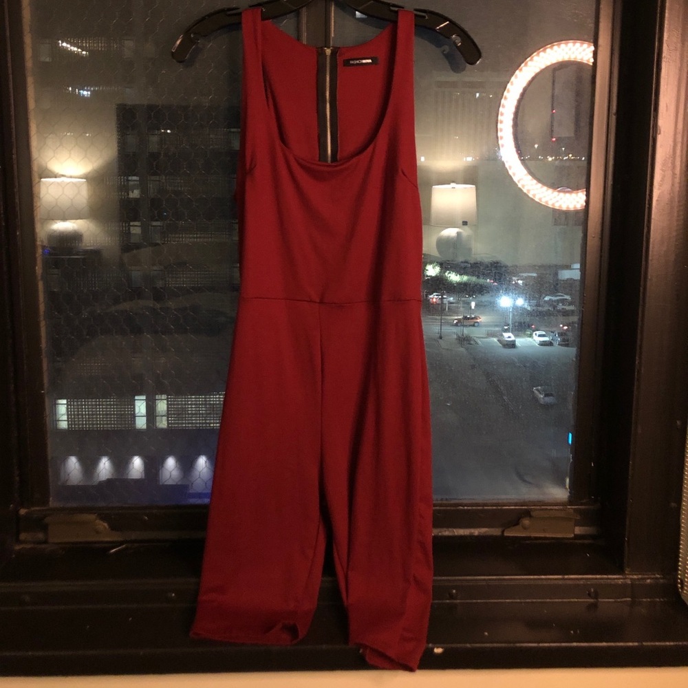 Maroon jumpsuit